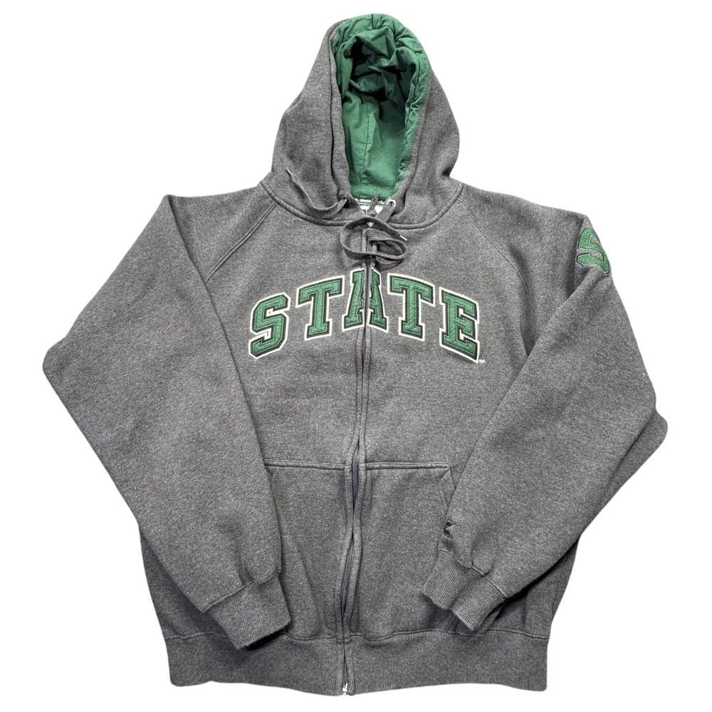 Michigan State Hoodie Mens XXL Gray‎ Colosseum Athletics Spartans  Fan Gear